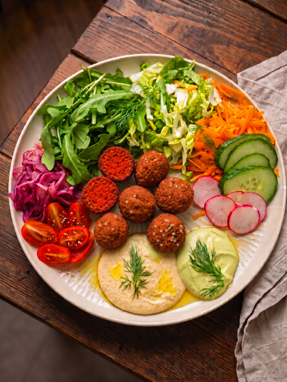 Falafelteller 1 – ROTE BETE & INGWER (WÜRZIG)